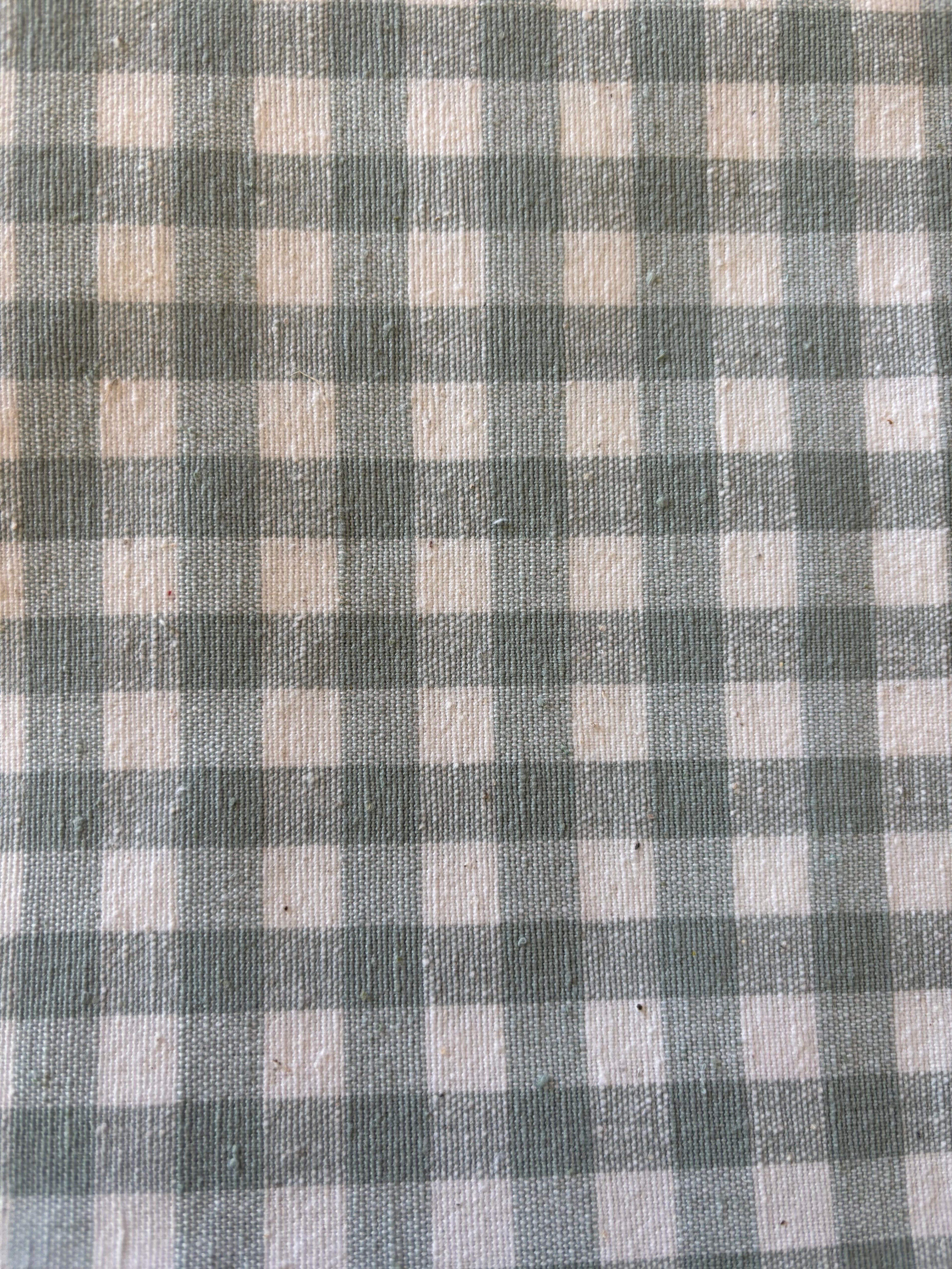 UK made blue/green gingham 100% cotton table napkin