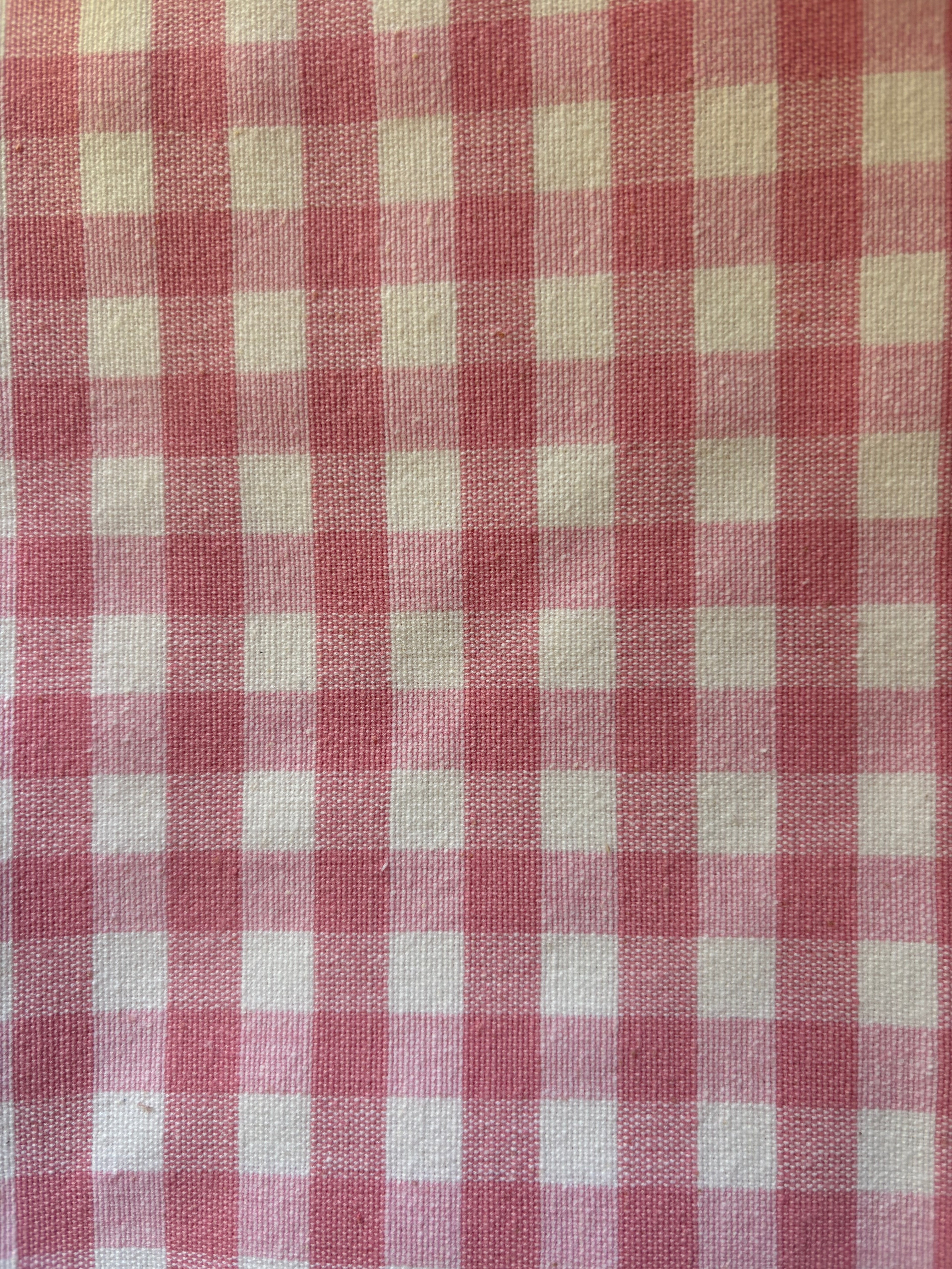 UK made pink gingham 100% cotton table napkin
